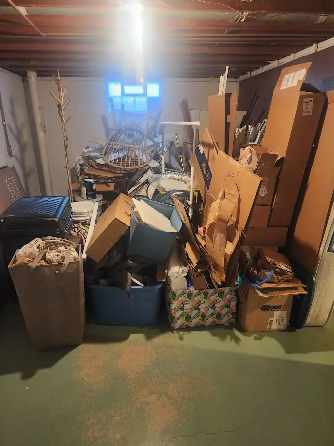 Roll-off dumpster container at job site for Yard Waste Dumpster Rental in Socastee